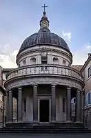 El Tempietto o Templete de San Pietro in Montorio de Roma, Bramante.