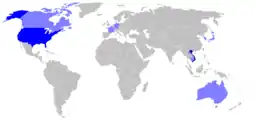 Mapa de distribución