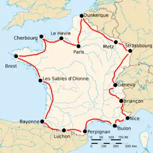 Recorregut del Tour de França de 1923