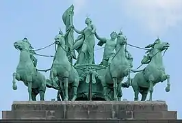 La Cuadriga de Brabante», Parque del Cincuentenariu, Bruxeles.