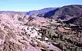 Vista parcial (suroccidental) de Valacloche (Teruel), dende les ruines del castiellu (2017).