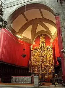 Retablu de Juan de Juni na capiya mayor de la Catedral de Valladolid.