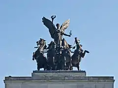 Cuadriga sobre l'arcu de Wellington, Londres.