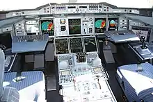 Airbus A380 sərnişin təyyarəsindəki side-stick tipli lever