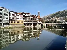 Amasya şəhərinin mərkəzindən çayın görünüşü