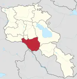 Ararat mərzi xəritədə