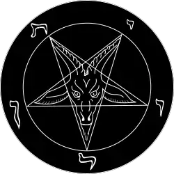 LaVeyan Satanizminin rəsmi simvolu olan Bafomet