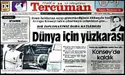 "Tərcuman" qazetinin manşeti.