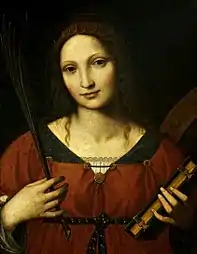 Bernardino Luini, Müqəddəs Katerina. XVI əsr.