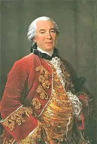 Georges-Louis Leclerc, Comte de Buffonun François-Hubert Drouais tərəfindən çəkilmiş tablosu.