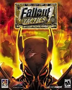 "Fallout Tactics: Brotherhood of Steel" videooyununun rəsmi afişası