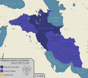 Eldənizlərin ən qüdrətli dövrlərindəki sərhədləri 1.380.000 km²