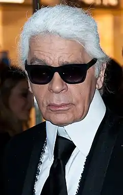 Lagerfeld 2014-cü ildə Fendi mağazasının açılışında