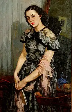 Vəcihə Səmədova, Leyla Bədirbəylinin portreti. 1954