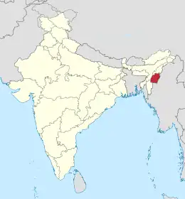 Manipur xəritədə