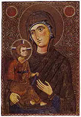 Madonna və körpə, XIII əsr