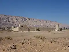 Jebel Hafeet, Omanın Əl Buraimi Qubernatorluğu ilə cənub sərhədi yaxınlığındakı Mezyad qalasından görünüşü