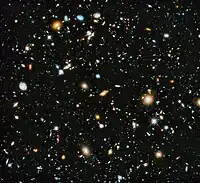 The Hubble Ultra-Deep Field 2014 şəkil with an estimated 10,000 galaxies