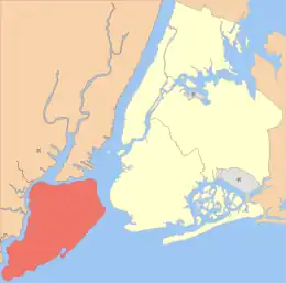 Staten-Aylend xəritədə