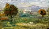 Yaxınlığındakı mənzərə Cros-de-Cagnes, Pierre-Auguste Renoir