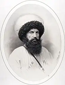 Şamilin Andrey Denier tərəfindən çəkilmiş fotoportreti (1859)