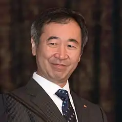 Takaaki Kajita 2015-ci ilin dekabrında Stokholmda Nobel Mükafatlarının verilməsi zamanı