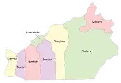 Semnan counties