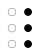 ⠸ (braille pattern dots-456) 