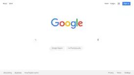 Галоўная старонка «Google».