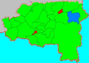 Рамельскі сельсавет на карце