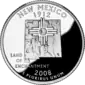 New Mexico quarter dollar coin