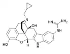 Chemical structure of 5'-Guanidinonaltrindole.