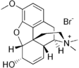 Chemical structure of Codeine methylbromide.