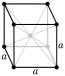 Body-centered cubic  জন্য কেলাসের গঠনbarium