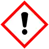 The exclamation-mark pictogram in the Globally Harmonized System of Classification and Labelling of Chemicals (GHS)