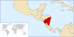 Nicaragua অবস্থান