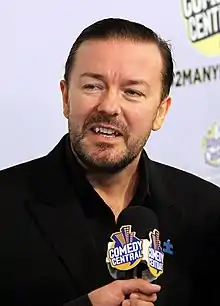 Gervais smiling