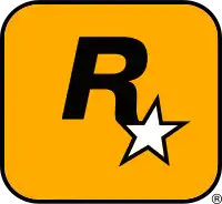 Rockstar Games' present logo. Its design is used, with different color schemes, by all Rockstar Games studios.