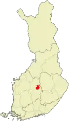 Lage von Äänekoski in Finnland