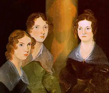 Die Schwestern Anne, Emily und Charlotte Brontë, gemalt von ihrem Bruder Branwell