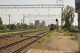 Bahnstrecke bei der Station Terbuny