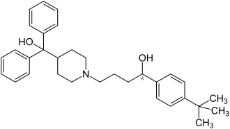 Strukturformel von (±)-Terfenadin