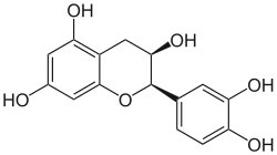 Strukturformel von (−)-Epicatechin (2R,3R)