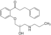 Strukturformel von Propafenon