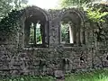 Romanische Fenster, ehemals Ostwand des Saalbaus (heute in Ottrott)