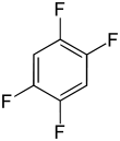 Struktur von 1,2,4,5-Tetrafluorbenzol