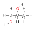 Strukturformel Propan-1,2-diol