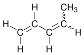 Struktur von 1,3-Pentadien