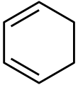 Strukturformel von 1,3-Cyclohexadien