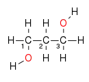 Strukturformel Propan-1,3-diol